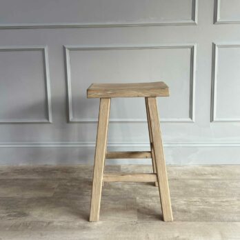 Rustic Reclaimed Wood Bar Stool