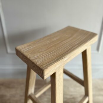 Rustic Reclaimed Wood Bar Stool