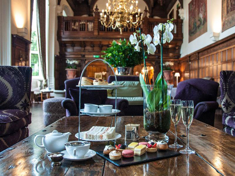 Danesfield interior with cream tea
