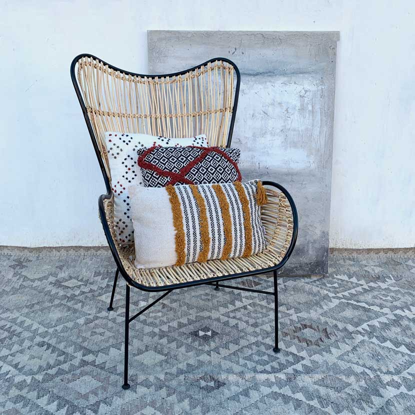 Rattan Arm Chair | High Back