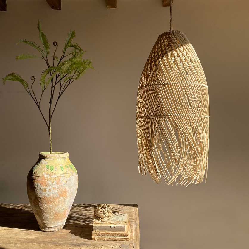Hand Woven Rattan Lampshade