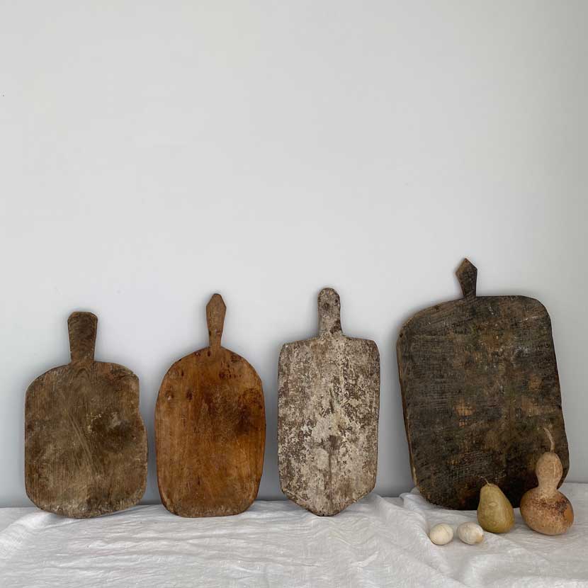 Rustic antique bread boards | Pear shaped