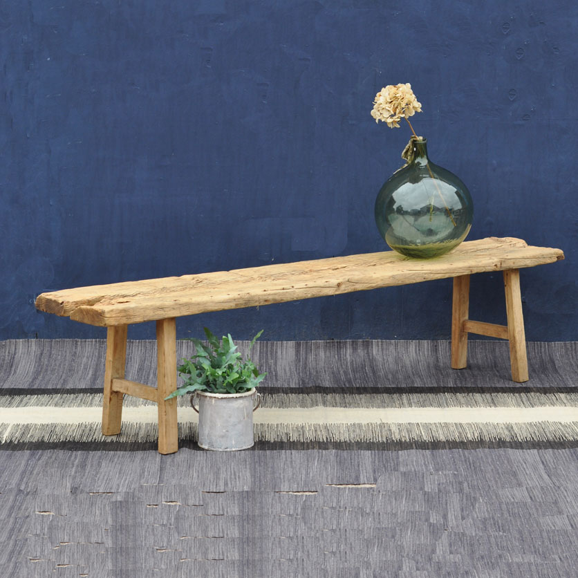 long salvaged wooden bench | Jackson