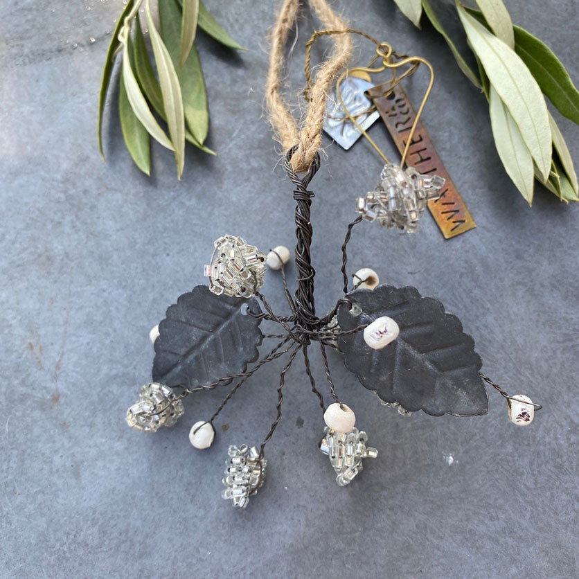 Winter Berry Christmas Decoration | Zinc