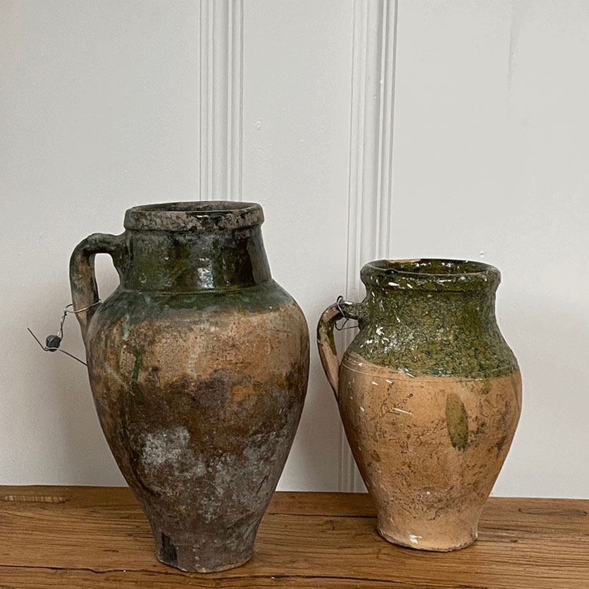 Small Turkish Antique Preserve Pots