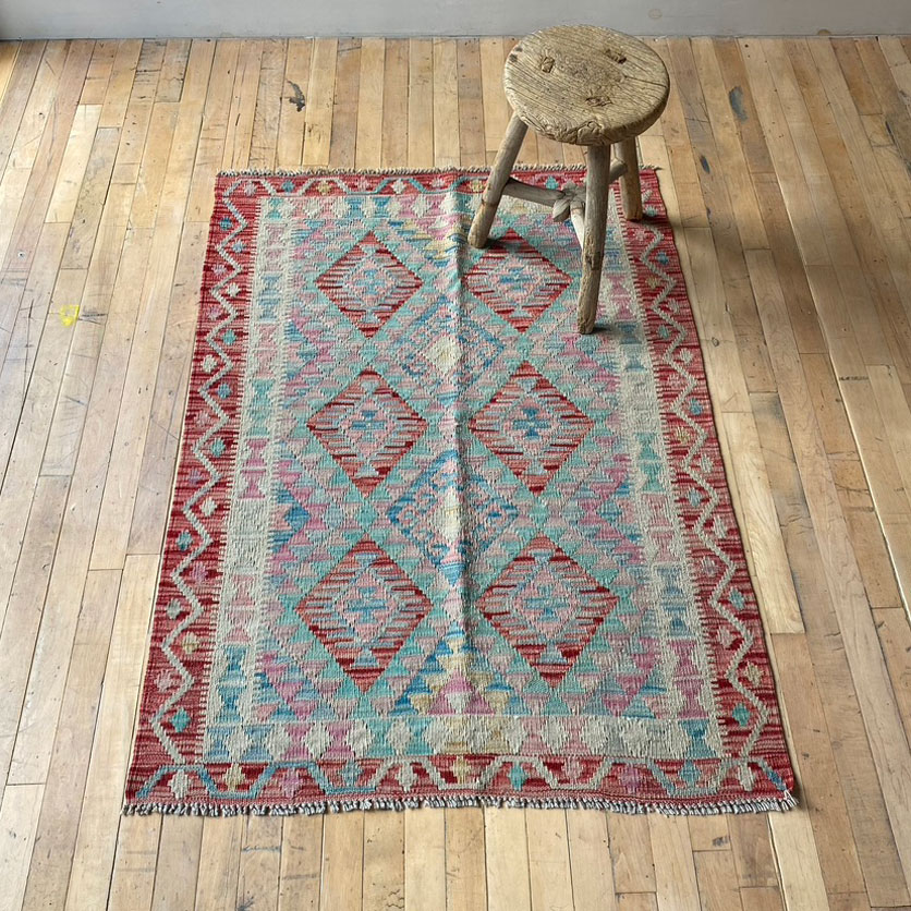 Handwoven Kilim rug | Caria 136 x 100 cm