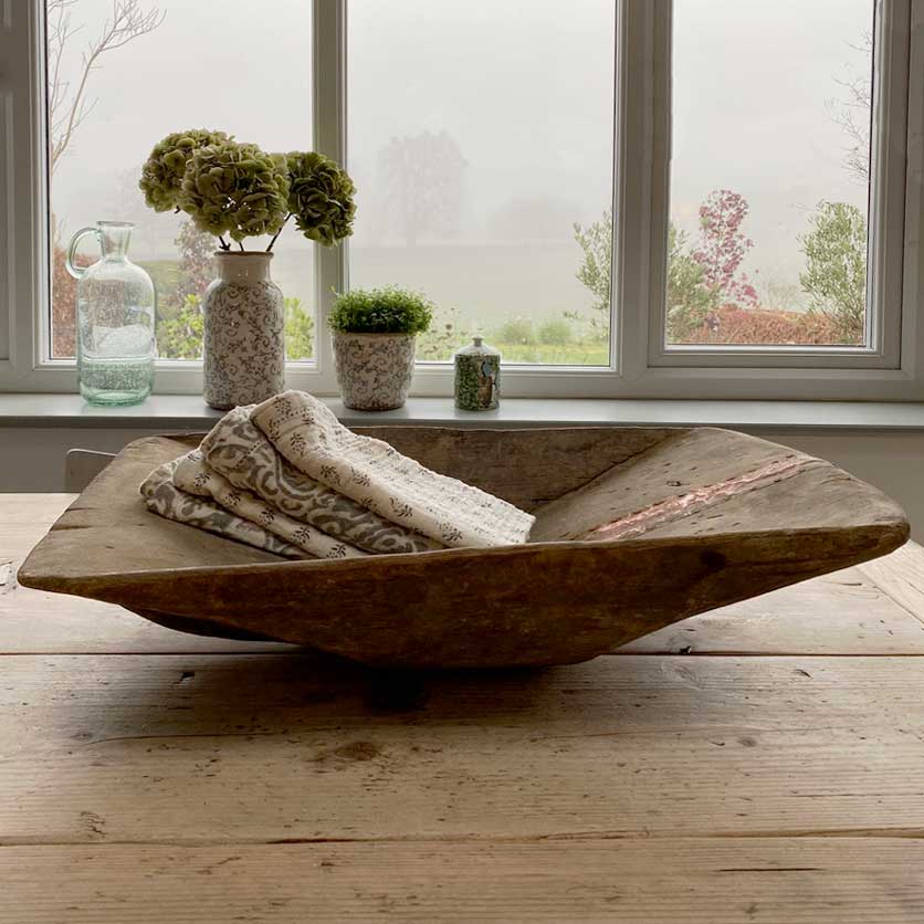 Antique Wooden Dough Bowl | Darcey