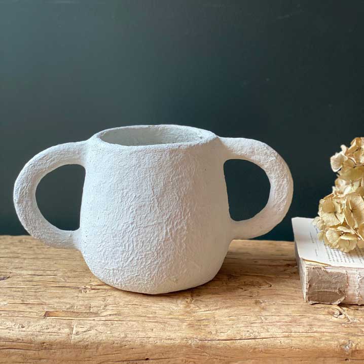 Paper Mache Sculptural Pot | Emile