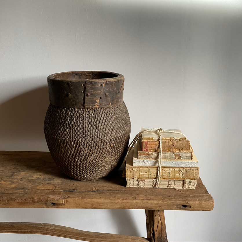 Antique Chinese Woven Basket | Catalina