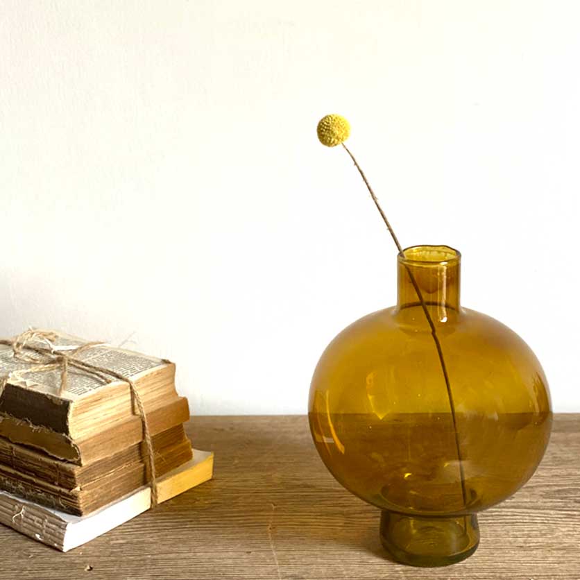 Amber Vase | Round