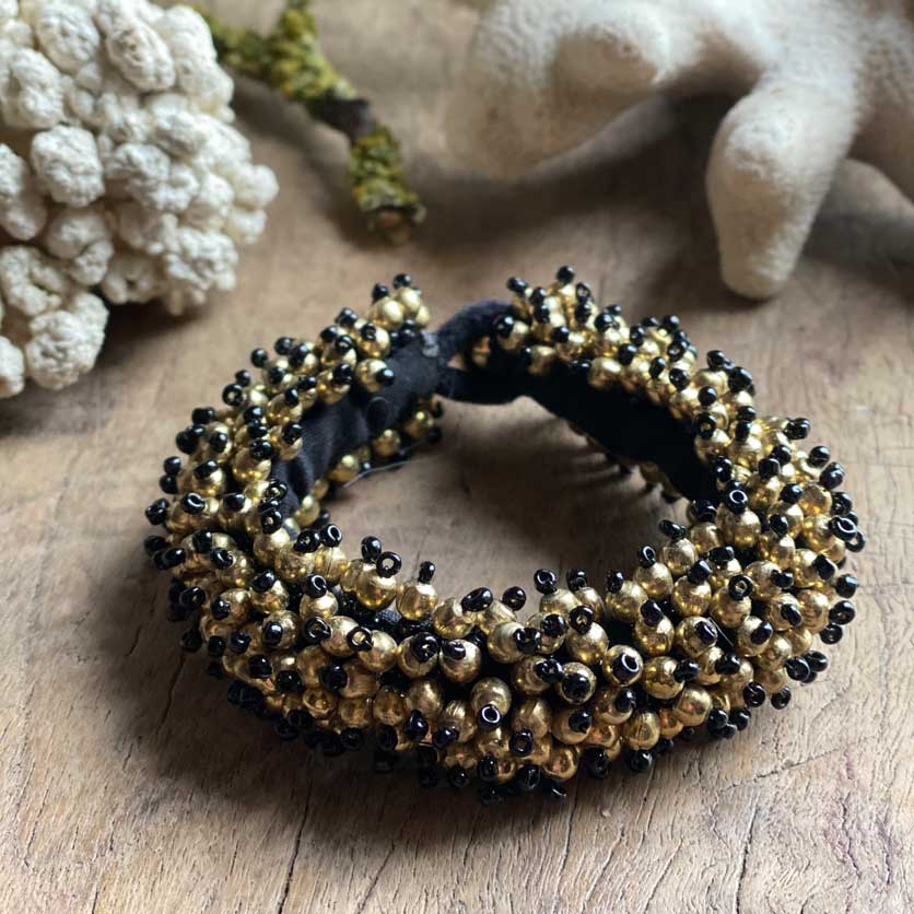 Ethnic beaded bracelet | Black