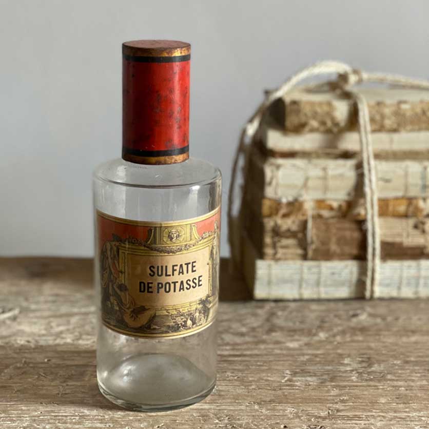 Napoleon III Antique Apothecary Jars - Sulfate