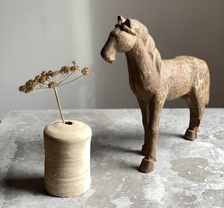 ANTIQUE TIMBER MODEL HORSE | FREDDIE
