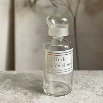 Antique Apothecary Bottle | Huile Vaseline