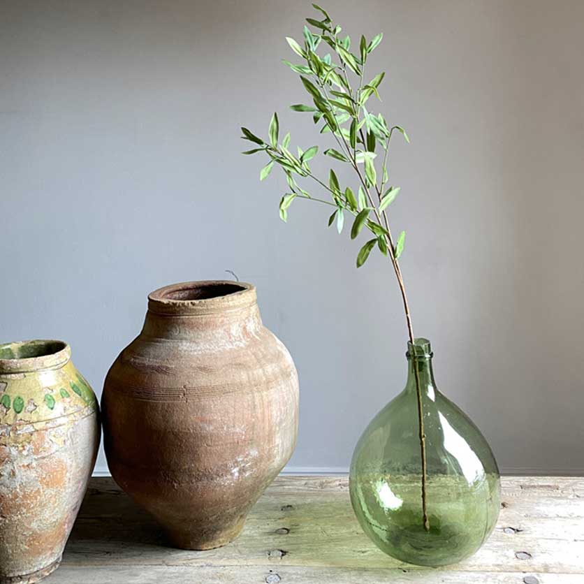 Faux Olive Branch Single