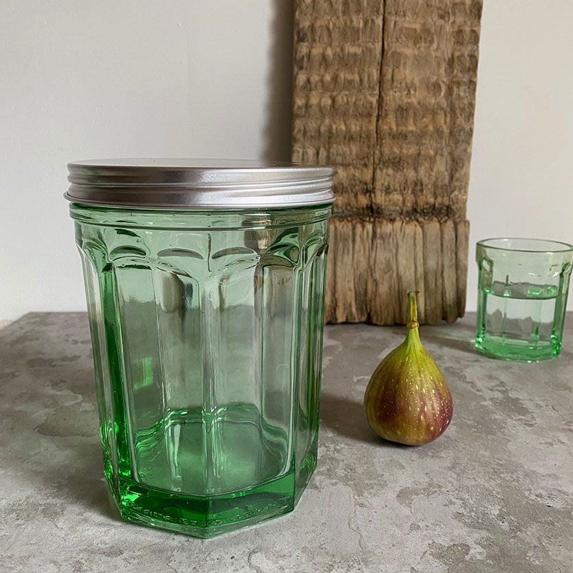 Storage Jar With Lid | Transparent Green