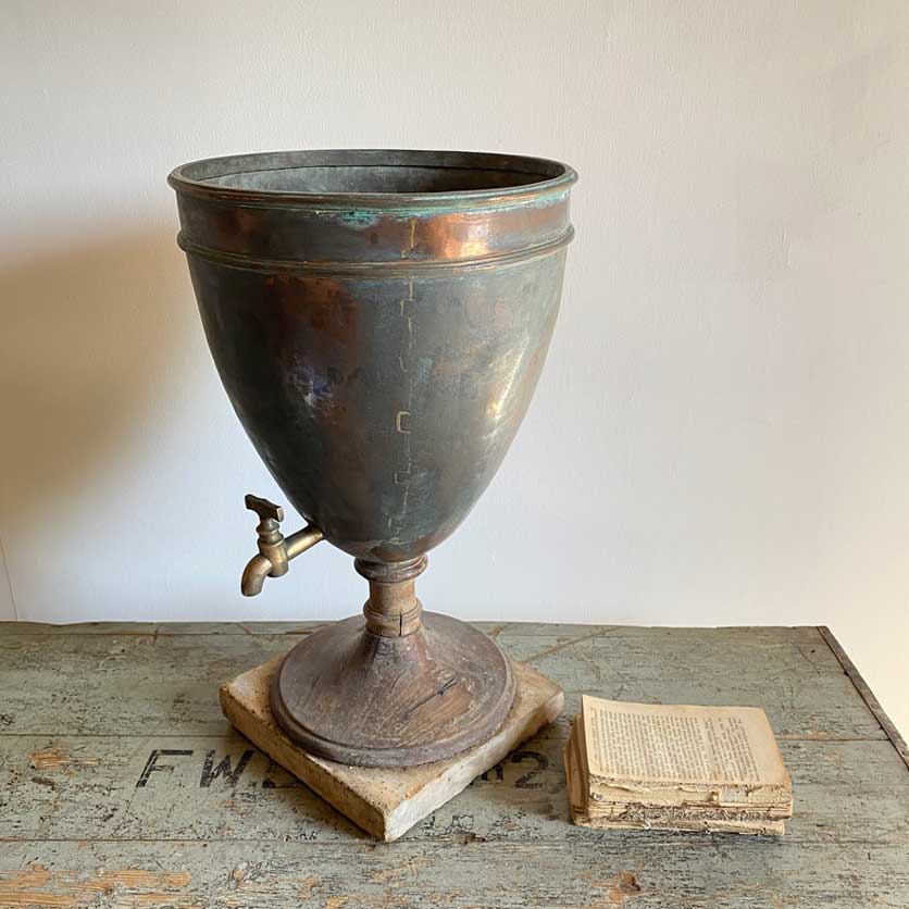 Copper Vintage Urn with tap