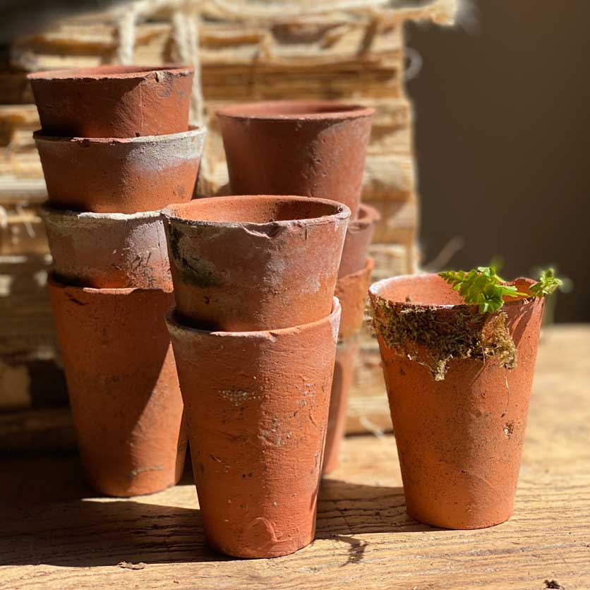 Vintage Hand Thrown Terracotta Tiny Pot