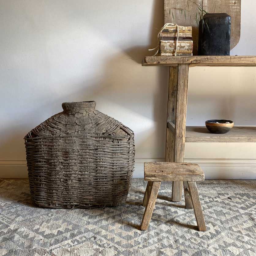 Antique Large Hand Woven Basket | Cassius