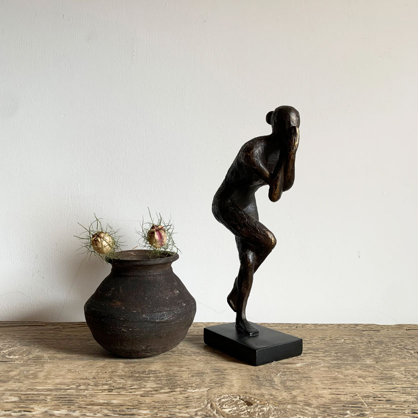 Bronze Style Statue Eagle Pose