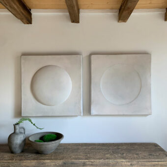 ABSTRACT PLASTER ROUND VOID ARTWORK