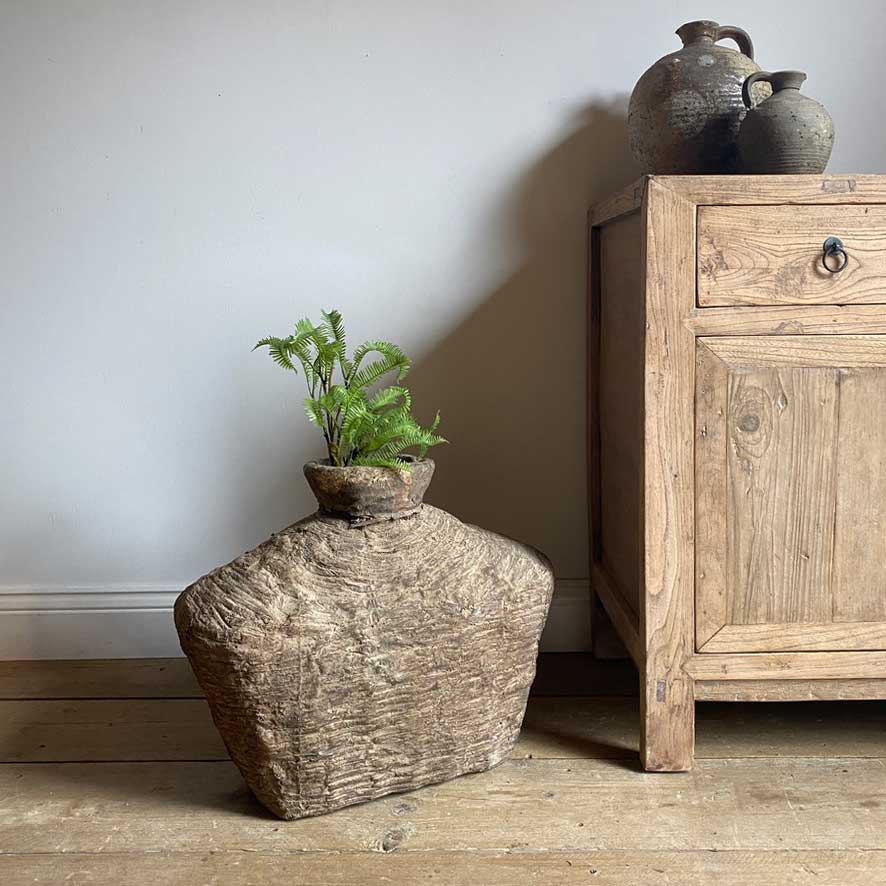 Antique Large Hand Woven Basket | Didier