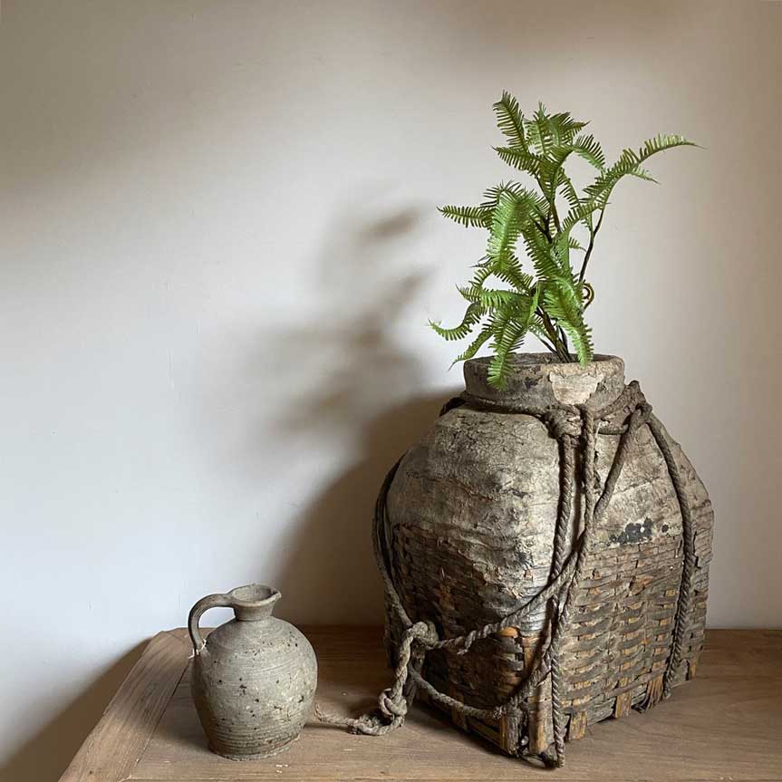 Antique Hand Woven Basket | Dietrich