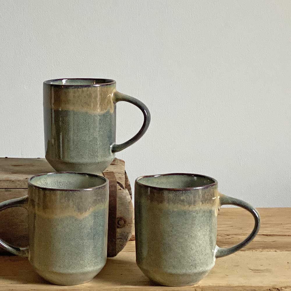 Reactive Glaze Large Cup of Tea Mug
