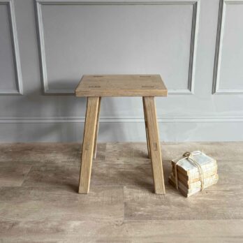 Reclaimed Elm Wood Stool | Dorset