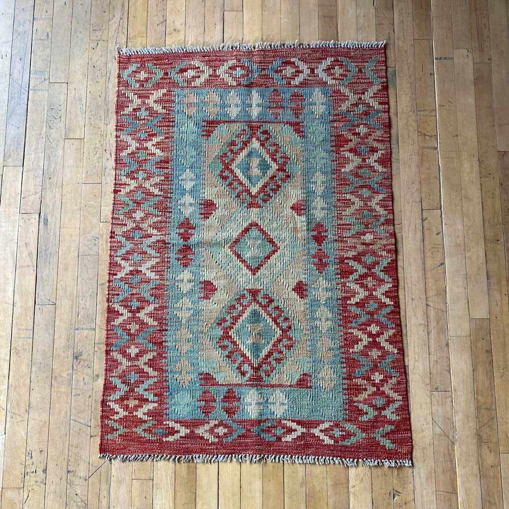 HANDWOVEN KILIM RUG SMALL 119X92 CM | No: 001