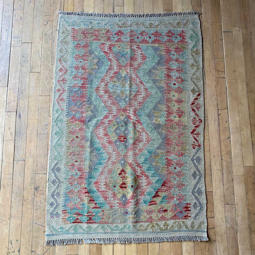 HANDWOVEN KILIM RUG SMALL 123X84 CM | No: 0014