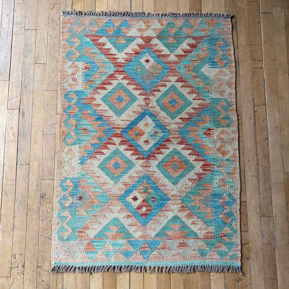 HANDWOVEN KILIM RUG SMALL 117X83 CM | No: 0030