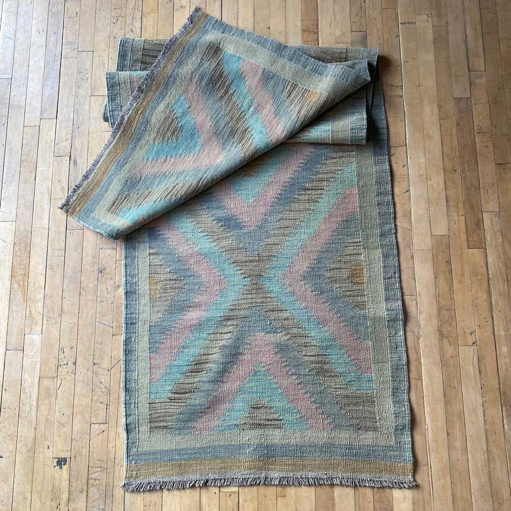 HANDWOVEN KILIM RUNNER WIDE 294X91 CM | No: 0035