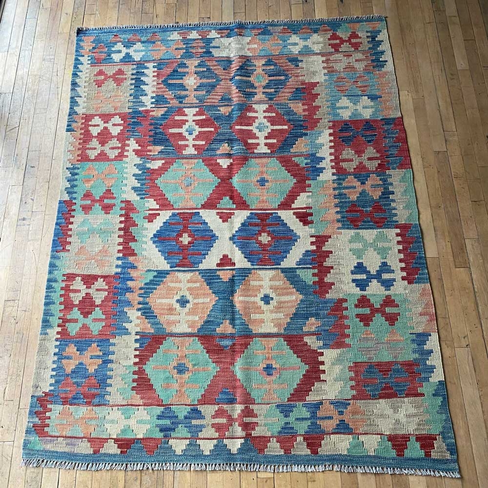 HANDWOVEN KILIM RUG LARGE 200X153 CM | No: 0039