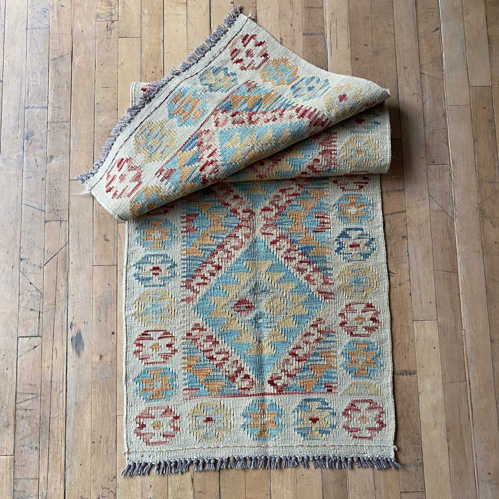 HANDWOVEN KILIM RUNNER 178X62 CM | No: 0044
