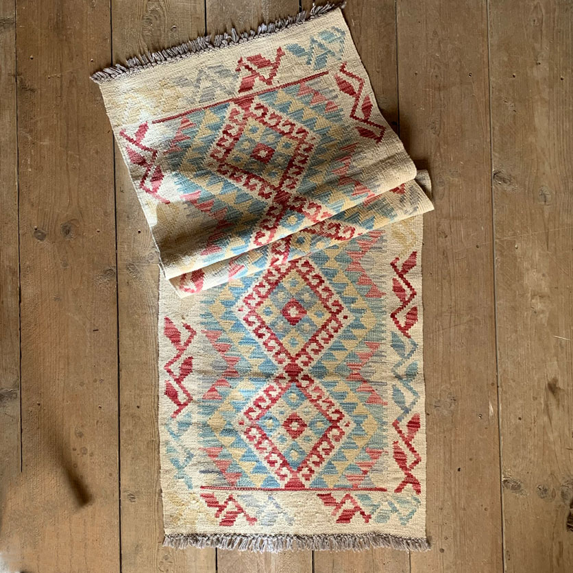 HANDWOVEN KILIM RUNNER 185X63 CM | No: 0045