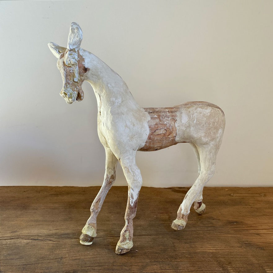 Hand Carved Vintage Horse Model | Falcon
