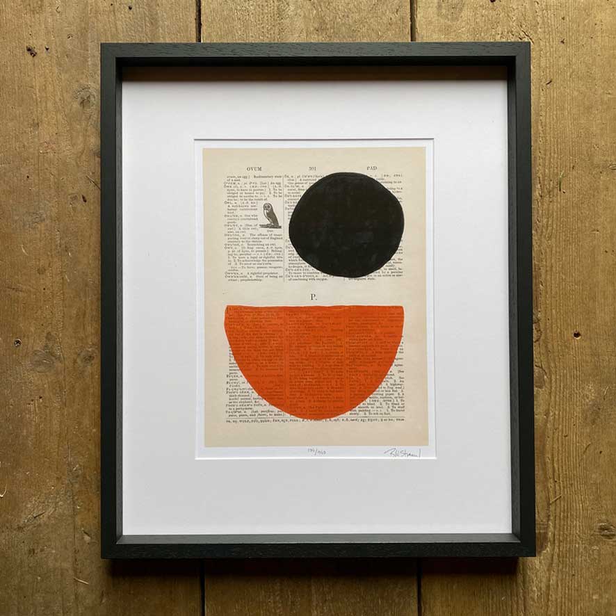 Framed Vintage Book Print | Arc