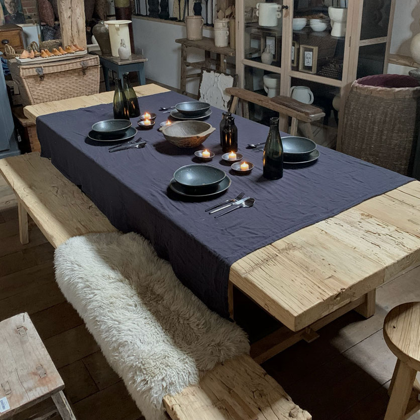 Black Cotton Cheese Cloth Table Cloth