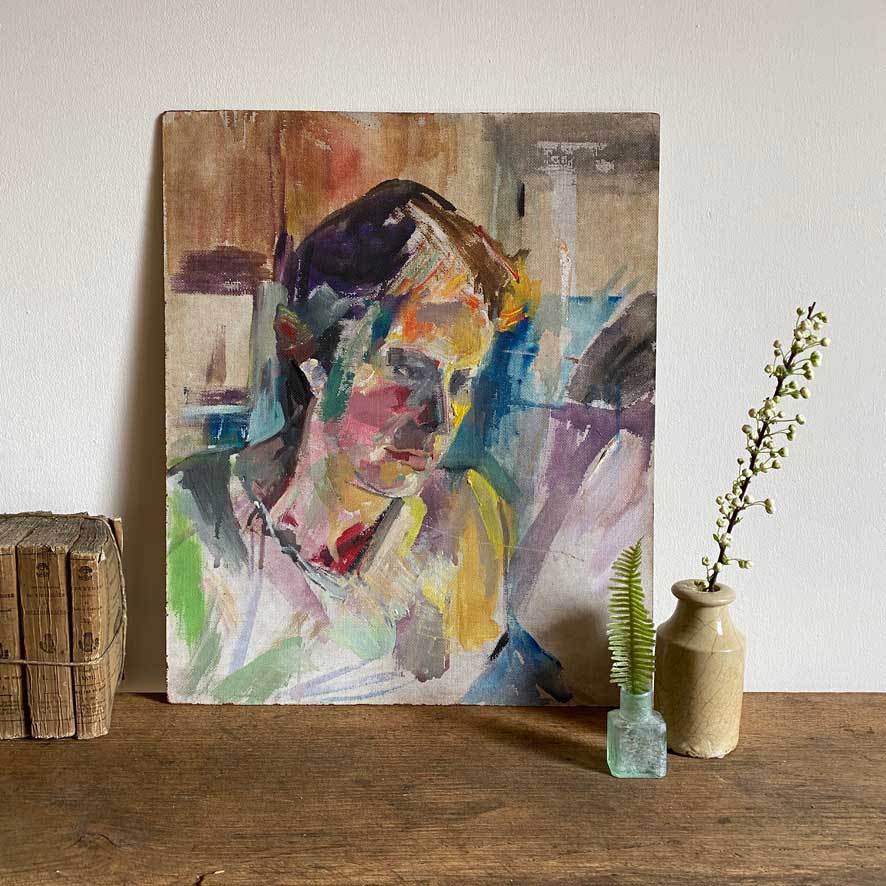 Vintage Portrait Oil Painting | Charlie