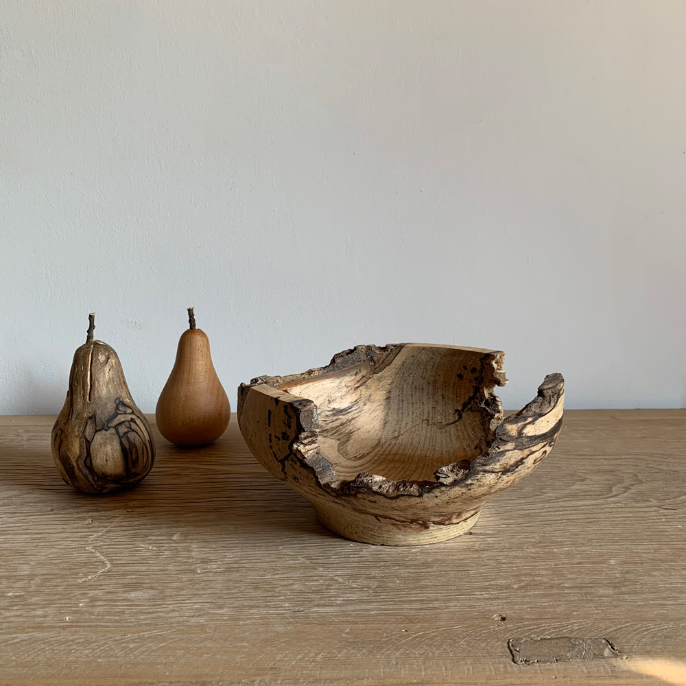 Hand Turned Rustic Bowl Medium