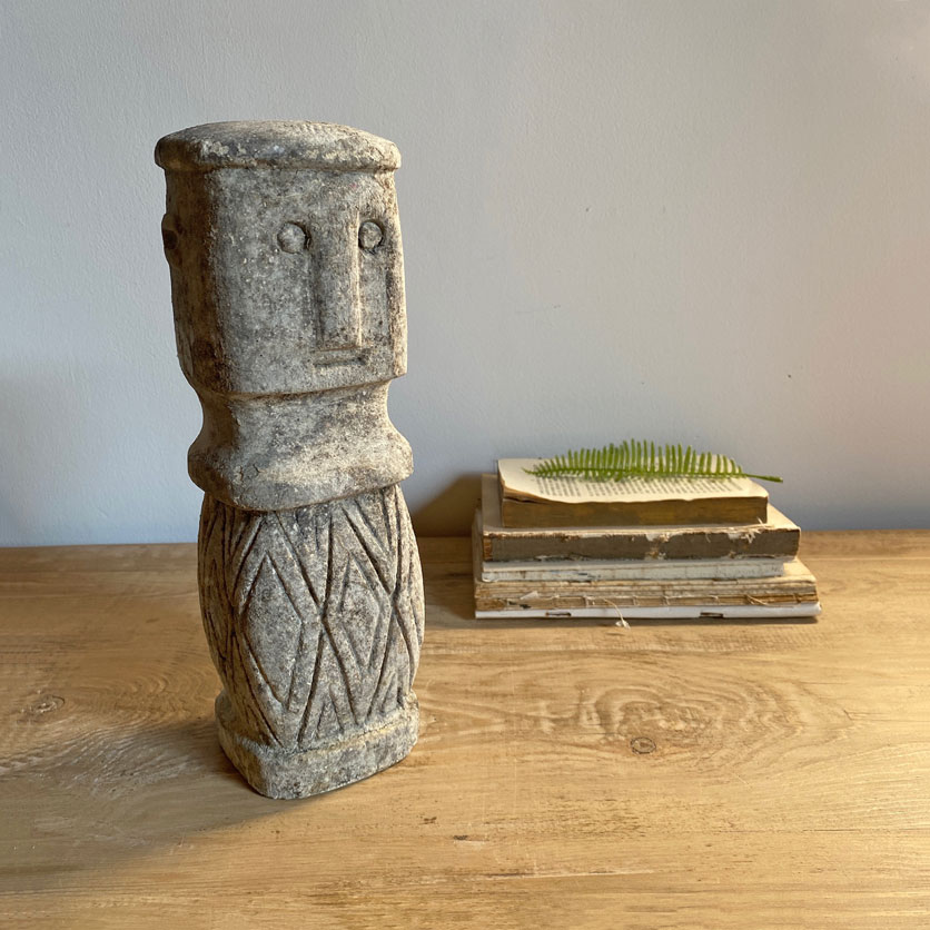 Carved Stone Sumba Statue | Large