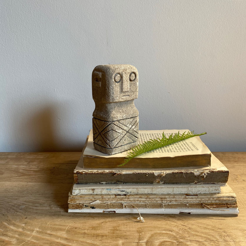 Carved Stone Sumba Statue | Mini