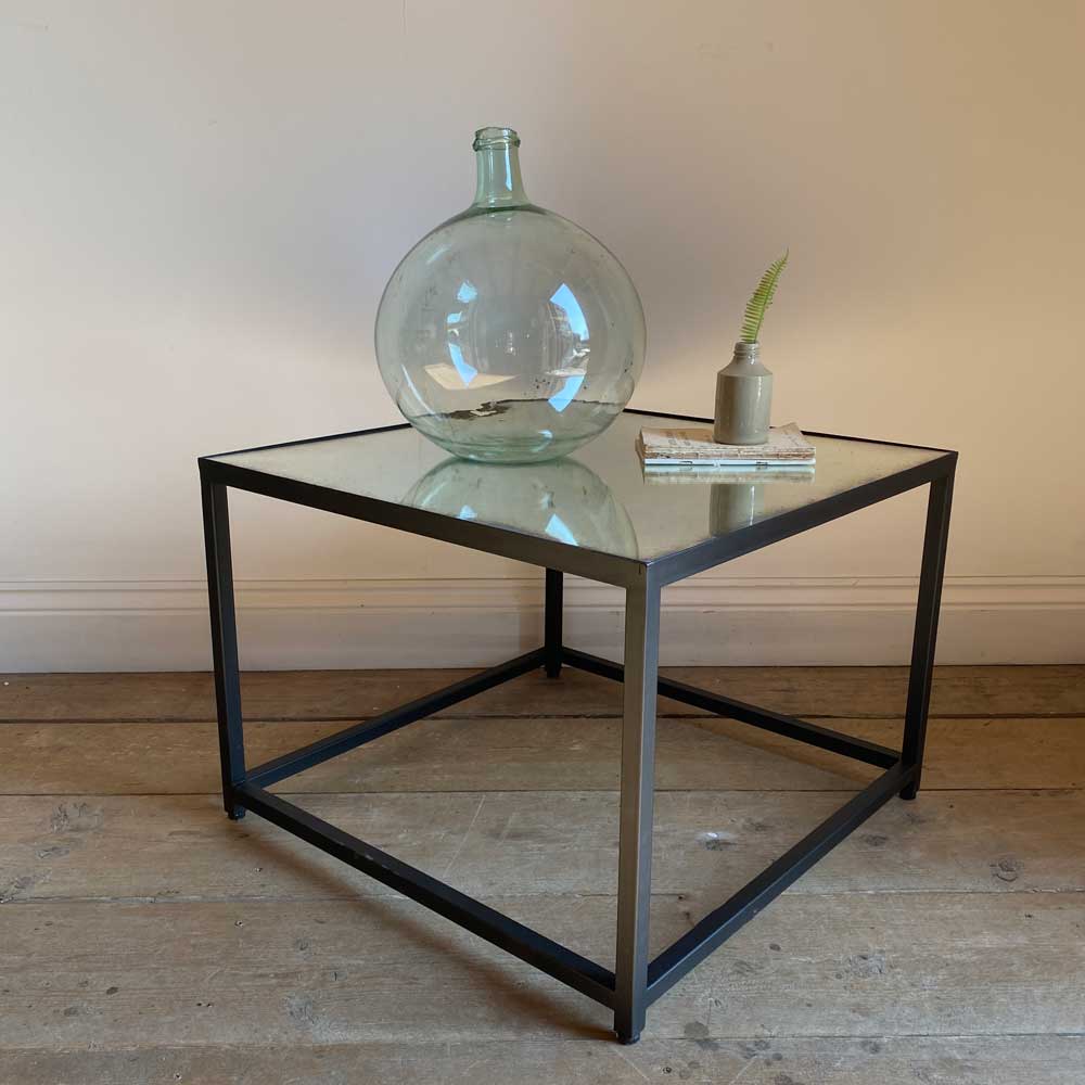 Aged Mirror Coffee Table | Large
