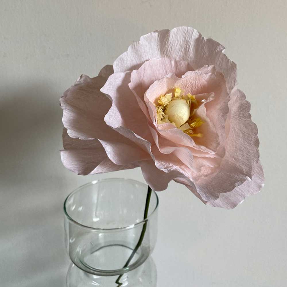 Paper Flower Poppy Rose