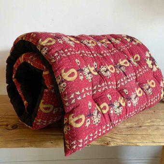 Vintage Sari Kantha mattress | Abya