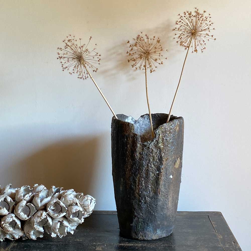 Vintage Foundry Pot Crucible | Large