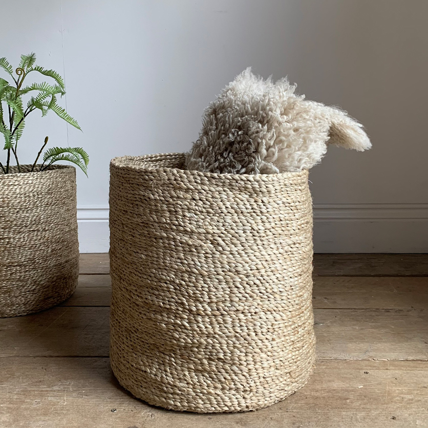 Jute Beni Basket Round | Large