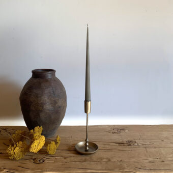 Hand forged candle holder Gold 23 cm