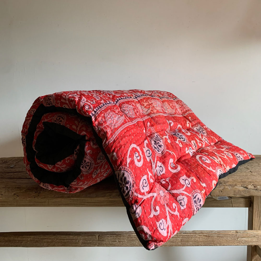 Vintage Sari Kantha Mattress | Binita